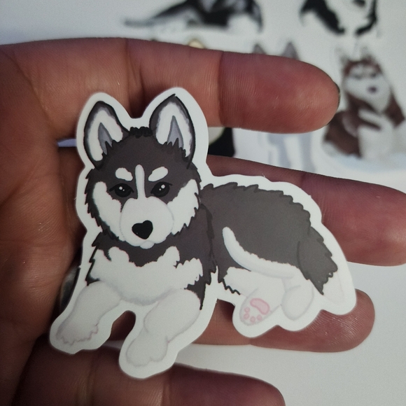 ♠️10/$10♠️ Cute Husky Stickers - Picture 4 of 6